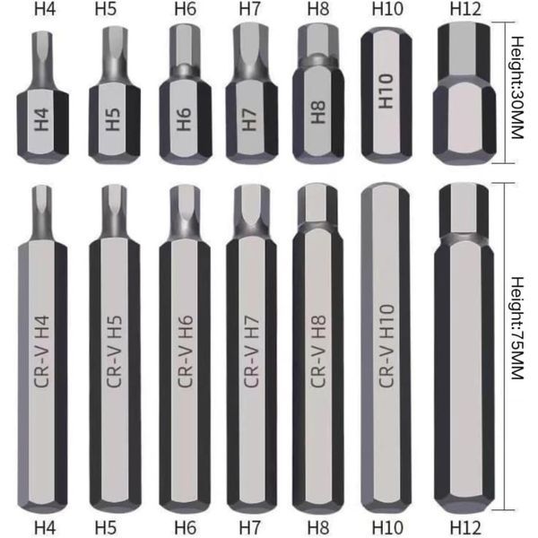 Набір біт з адаптерами 1/2" та 3/8" TORX, HEX, SPLINE 40 предметів REWOLT T1347 RE T1347 фото