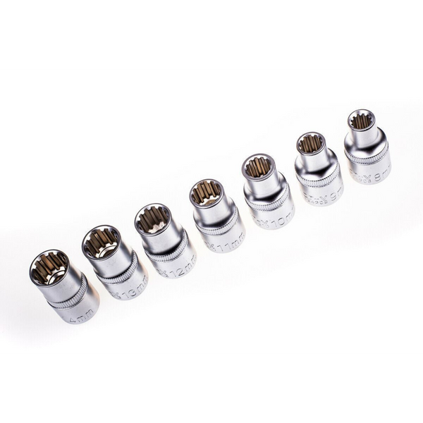 Набор торцевых головок SPLINE 1/2", 8&ndash;32 мм, 19 предметов REWOLT T1348 RE T1348 фото