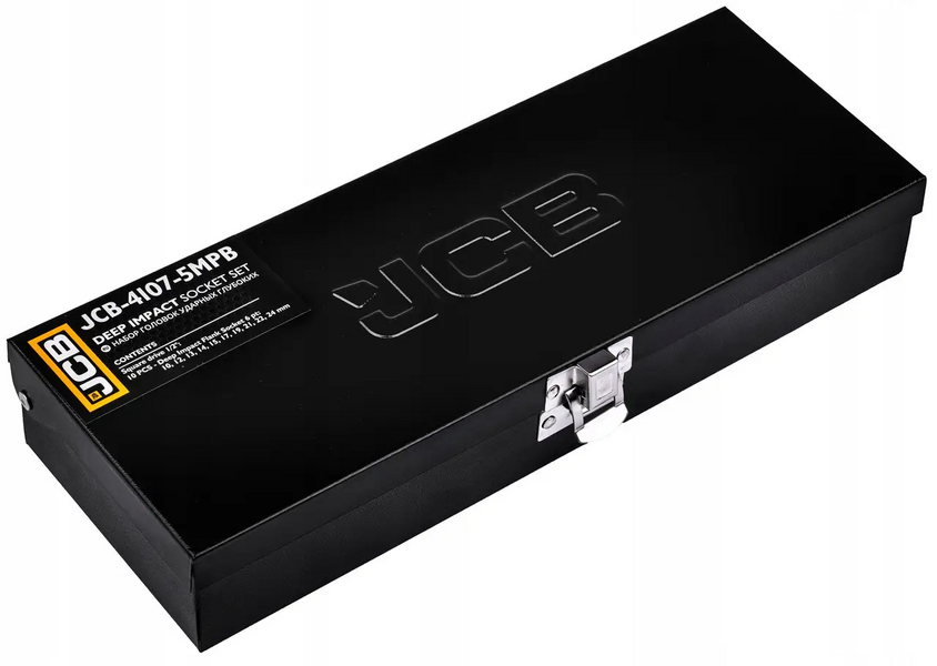 Набір головок глибоких ударних JCB Tools JCB-4107-5MPB, 10 од., 1/2", 6-гранні JCB-4107-5MPB фото
