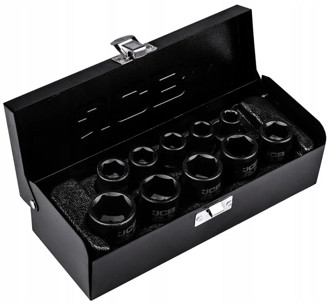 Набір головок ударних глибоких JCB Tools JCB-4101-5MPB, 10 од., 1/2", 6-гранні JCB-4101-5MPB фото